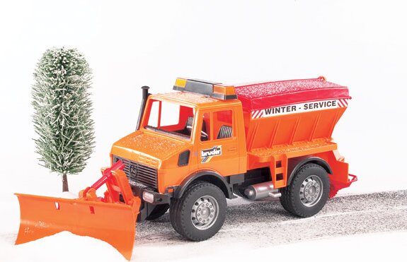 Bruder 02572B Mercedes-Benz Unimog hókotró autó 1:16 - 48 cm