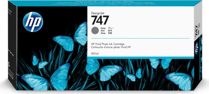 HP P2V86A 747 Eredeti Tintapatron Szürke