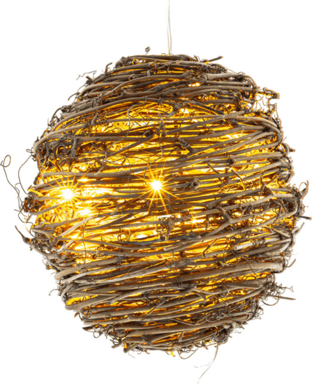 Retlux RXL 240 Nano LED rattan dekorgömb karácsonyi Dekoráció- Meleg fehér