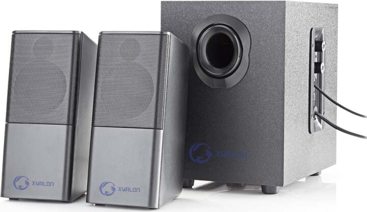 Nedis GSPR10021BK 2.1 hangfal - Fekete/Ezüst