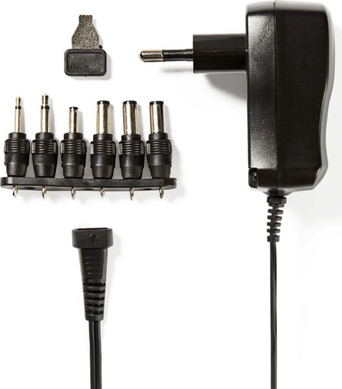 Nedis Univerzális hálózati adapter (3-12V / 0.6A) Fekete