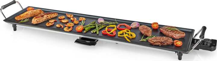Nedis FCTE110EBK90 Teppanyaki asztali látvány grillsütő