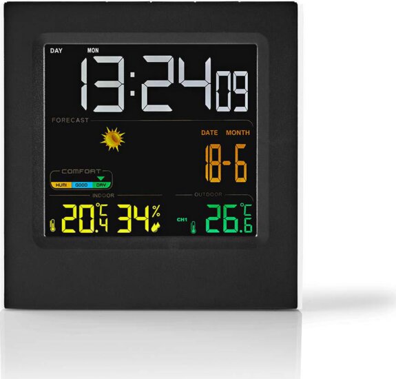 Nedis WEST404BK Időjárásjelző állomás