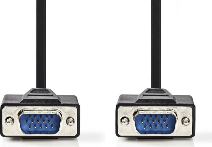 Nedis VGA (apa - apa) kábel 5m - Fekete