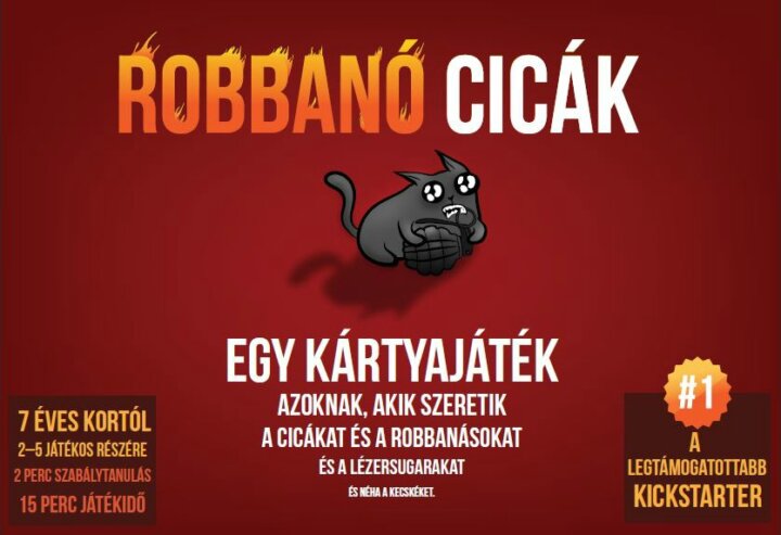 Exploding Kittens Robbanó cicák társasjáték
