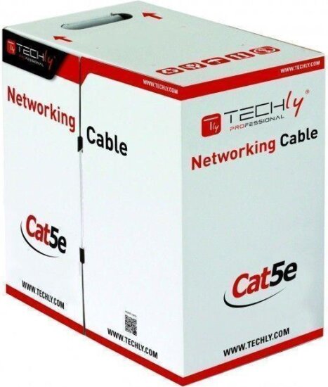 Techly 029167 F/UTP CAT5e Patch kábel 305m Szürke