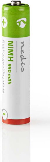 Nedis AAA 950 mAh NiMH újratölthető elem (4db / Buborékfólia)