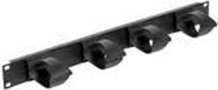 Legrand Estap 19" kábelrendező panel 1U - Fekete