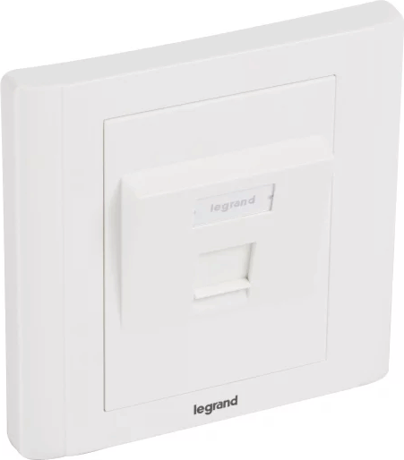 Legrand Linkeo 632796 Keystone döntött RJ45 Fali konnektor előlap - 1 port