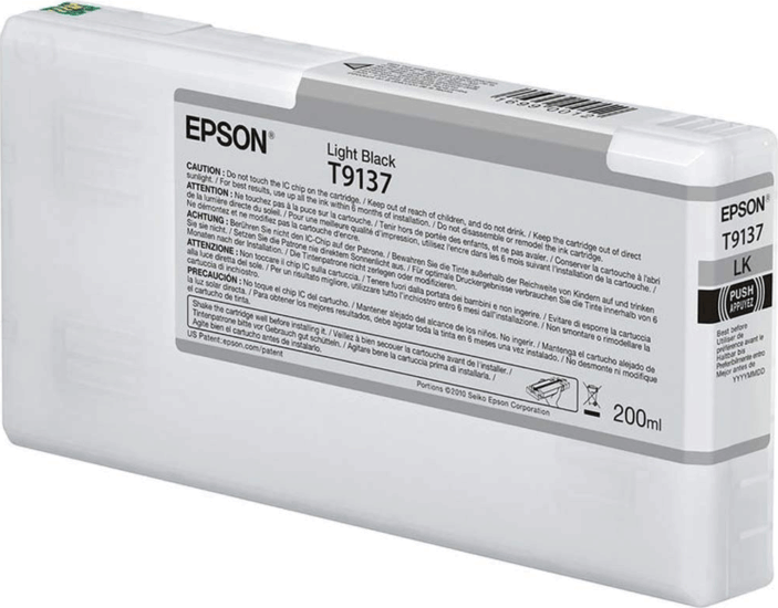 Epson T9137 Eredeti Tintapatron Világos Fekete