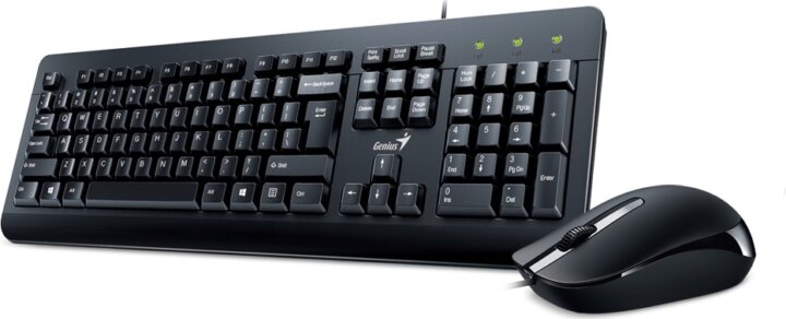 Genius KM-160 USB Billentyűzet HUN - Fekete + Egér