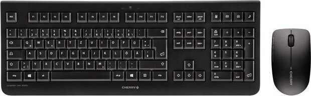 Cherry DW 3000 USB Billentyűzet US - Fekete + Egér