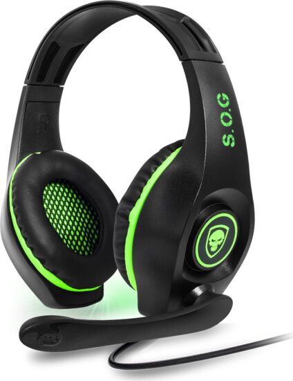 Spirit of Gamer PRO-XH5 Gaming Headset Fekete/Zöld Spirit of Gamer PRO-XH5 Gaming Headset Fekete/Zöld