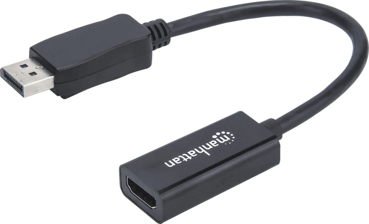 Manhattan 151634 DisplayPort apa - HDMI anya Full HD Adapter kábel 15cm - Fekete Manhattan 151634 DisplayPort apa - HDMI anya Full HD Adapter kábel 15cm - Fekete