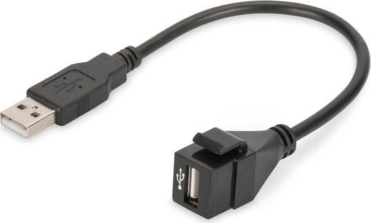 Digitus DN-93402 USB 2.0 Keystone Modul - Fekete