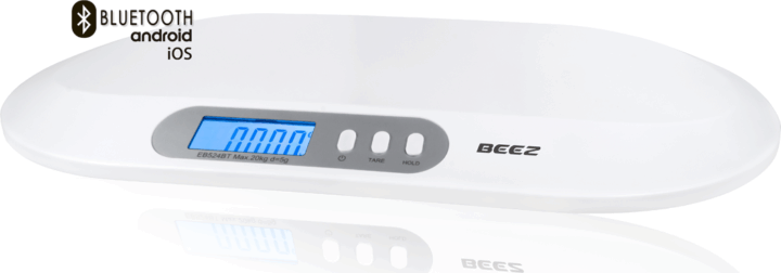 Beez EB-524BT Digitális Babamérleg - Fehér