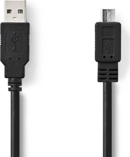 Nedis USB-A apa- MicroUSB-B apa Adatkábel 1m - Fekete