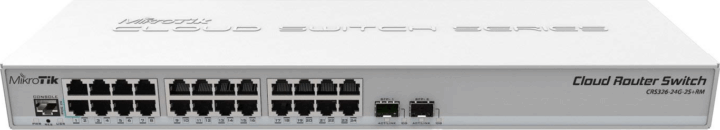 MikroTik CRS326-24G-2S+RM 10 Gigabit Smart 1U Rack Switch
