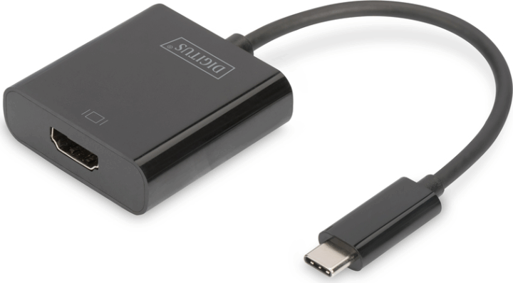 Digitus USB-C apa - HDMI anya adapter - Fekete Digitus USB-C apa - HDMI anya adapter - Fekete