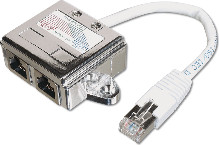 Digitus AT-AG CX2 CAT 5E Patch kábel adapter 0.19 m Szürke