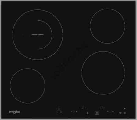 Whirlpool AKT 8601 IX Beépíthető üvegkerámia főzőlap - Fekete/Inox