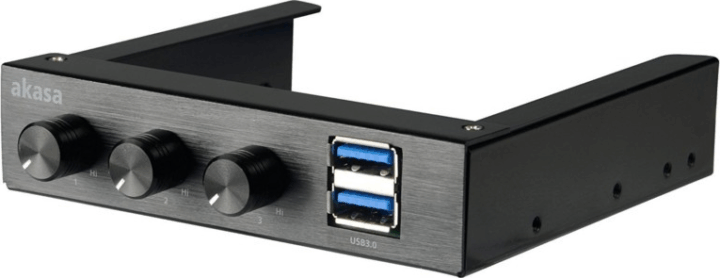 Akasa FC06 V2 Ventilátor szabályzó előlapi panel - 3.5" Fekete Akasa FC06 V2 Ventilátor szabályzó előlapi panel - 3.5" Fekete