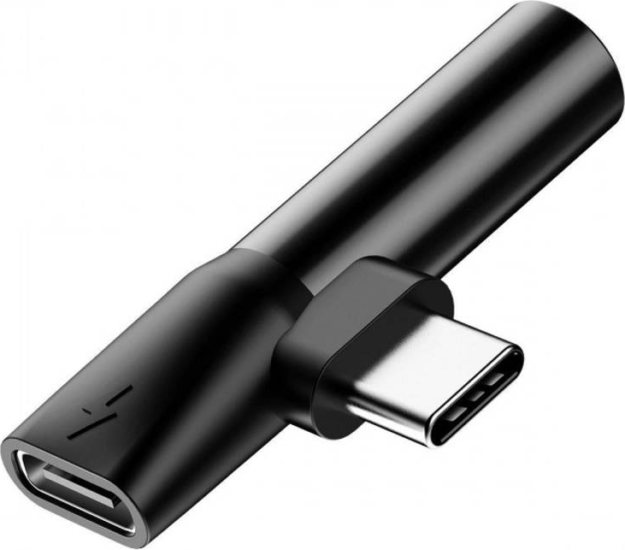 Baseus L41 USB Type-C - Type-C + 3.5mm Adapter - Fekete Baseus L41 USB Type-C - Type-C + 3.5mm Adapter - Fekete
