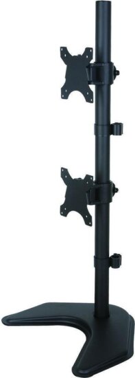 Techly 027552 13"-27" LCD TV/Monitor asztali tartó állvány 2 monitorhoz Fekete