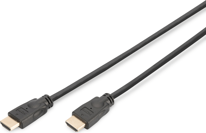 Digitus DK-330123-050-S HDMI apa - HDMI apa Nagy sebességű kábel Ethernettel 5m Fekete