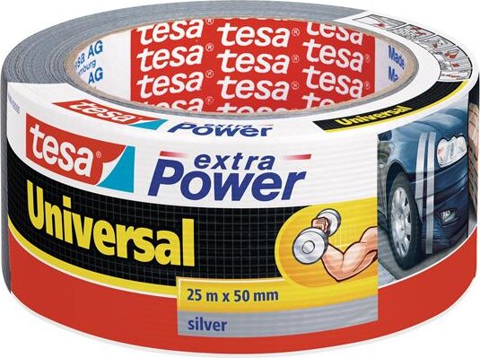 Tesa Extra Power 50mm x 25m Szövetszalag - Ezüst