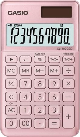 Casio SL 1000 Asztali Számológép - Rózsaszín Casio SL 1000 Asztali Számológép - Rózsaszín