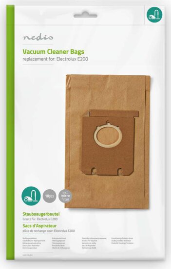 Nedis DUBG113ELE10 Porszívózsák Electrolux E200 helyettesítő (10 db / csomag)