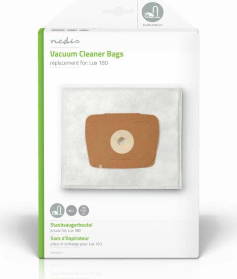 Nedis Porszívózsák Lux 180 helyettesítő (4 db / csomag)