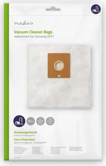 Nedis DUBG120SAM10 Porszívózsák Samsung VP77 helyettesítő (10 db / csomag)
