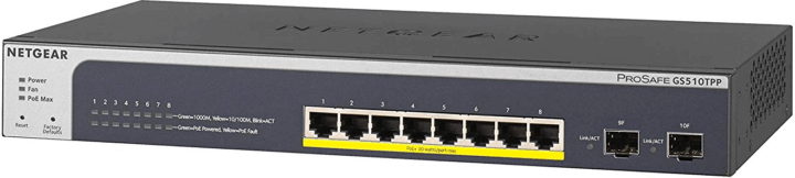 Netgear ProSafe GS510TPP-100EUS POE Gigabit Smart Switch