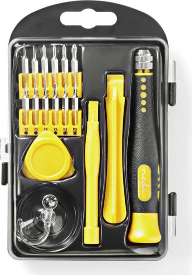 Nedis CSTS10017 Szerszámkészlet 17 az 1-ben - Számítógépek Okostelefonok és Táblagépek Javításához