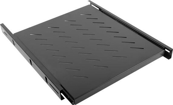 Lanberg AK-1007-B 19" Kihúzható polc rack szekrényhez 1U - Fekete