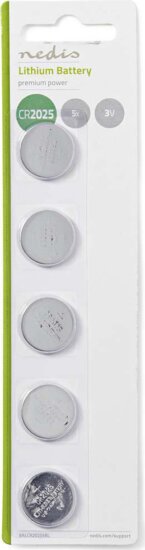 Nedis CR20255BL Lítium CR2025 Gombelem (5db/csomag) Nedis CR20255BL Lítium CR2025 Gombelem (5db/csomag)