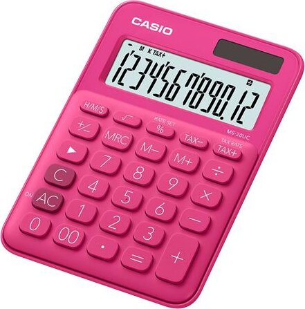 Casio MS 20 UC Asztali Számológép - Piros Casio MS 20 UC Asztali Számológép - Piros