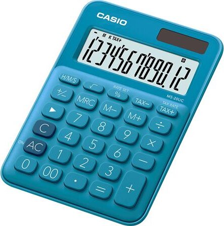 Casio MS 20 UC Asztali Számológép - Kék Casio MS 20 UC Asztali Számológép - Kék