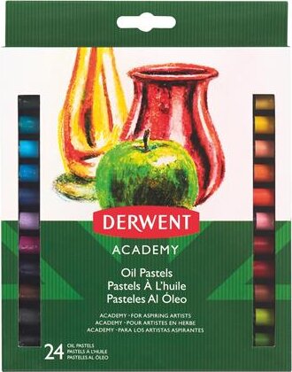 Derwent Academy Olajpasztell kréta - 24 különböző színű