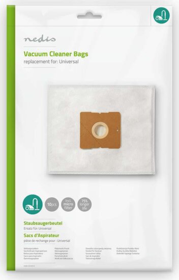 Nedis DUBG120UNE10 Univerzális Porzsák (10 db / csomag)