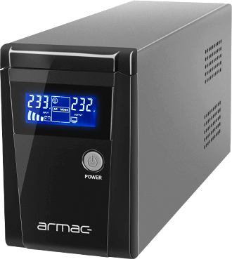 Armac O/650F/LCD Office 650F LCD 650VA / 390W Vonalinteraktív Back-UPS