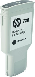 HP F9J68A (728) Tintapatron Mattfekete