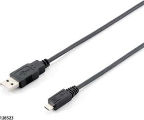 Equip 128523 USB 2.0 A-microB kábel, apa/apa, 1,8m