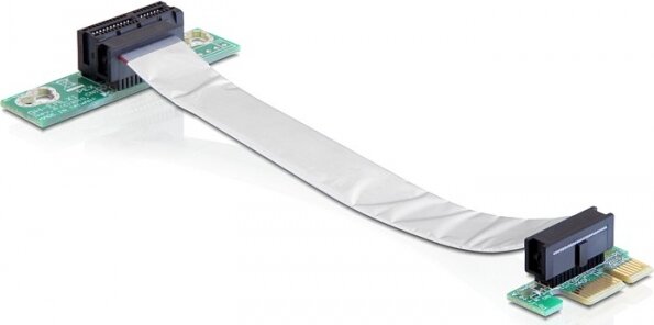 Delock emelő kártya PCI Express x1 flexibilis kábellel, balos