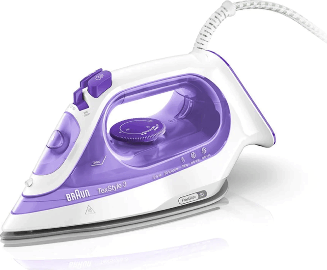 Braun SI 3042 VI TexStyle 3 Gőzvasaló - Lila/Fehér Braun SI 3042 VI TexStyle 3 Gőzvasaló - Lila/Fehér