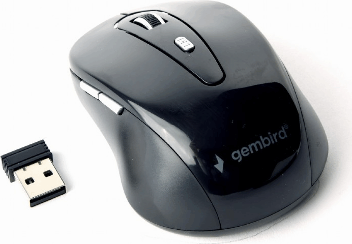Gembird MUSW-6B-01 Wireless Egér - Fekete