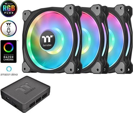 Thermaltake Riing Duo 12 RGB 120mm PWM rendzserhűtő Thermaltake Riing Duo 12 RGB 120mm PWM rendzserhűtő