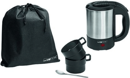 Clatronic WKR 3624 Kemping Utazó Vízforraló készlet 0,5L - Szürke